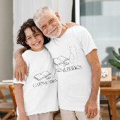 猫のシルエット読の雰囲気 Tシャツ