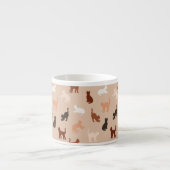 猫のシルエット エスプレッソカップ (正面)