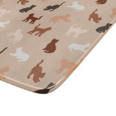 猫のシルエット カッティングボード (角)