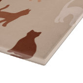 猫のシルエット カッティングボード (角)