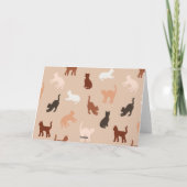 猫のシルエット カード (裏面)