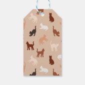 猫のシルエット ギフトタグ (裏面)