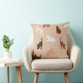 猫のシルエット クッション (椅子)