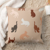 猫のシルエット クッション (ブランケット)