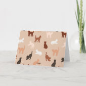 猫のシルエット シーズンカード (裏面)