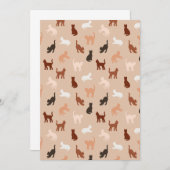 猫のシルエット セーブザデート (正面/裏面)