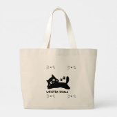 猫のシルエット トートバッグ (裏面)