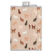 猫のシルエット フラスク (裏面)