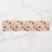 猫のシルエット ペットボトルラベル (シングルラベル)