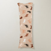 猫のシルエット ボディピロー (正面縦)