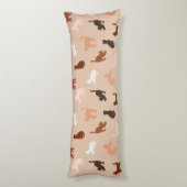 猫のシルエット ボディピロー (裏面 (縦))