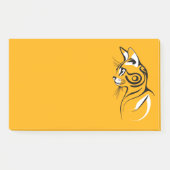 猫のシルエット ポストイット (正面)