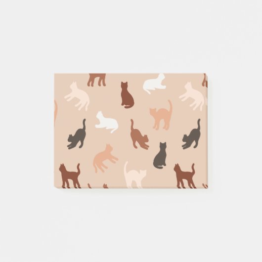 猫のシルエット ポストイット (正面)