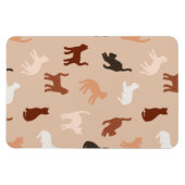 猫のシルエット マグネット (横)