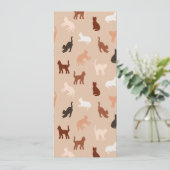 猫のシルエット 招待状 (スタンド正面)