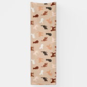 猫のシルエット 横断幕 (縦)