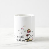 猫のジョークを真似たメンタルヘルス コーヒーマグカップ (中央)