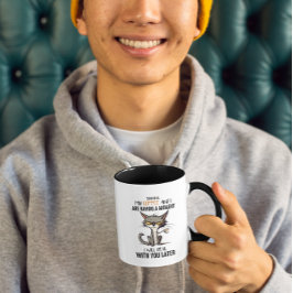 猫のジョークを真似たメンタルヘルス マグカップ