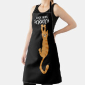 猫のスクラッチから作おもしろいったオぶら下がったレンジ エプロン (インサイチュ)