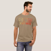 猫のスケジュール ガール Tシャツ (正面フル)
