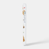 猫のステッカーパターンiPhone 15ケース iPhone 15ケース (左側面)