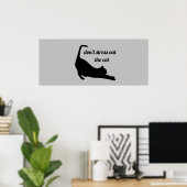 猫のストレスを消すなおもしろいい ポスター (ホームオフィス)