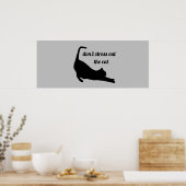 猫のストレスを消すなおもしろいい ポスター (キッチン)