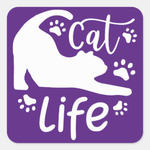 猫のストレッチライフポー用封筒クロージャ スクエアシール