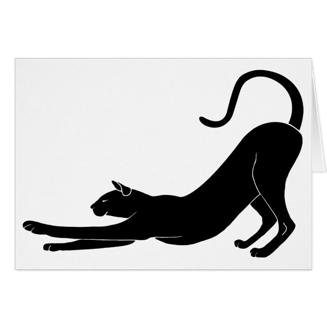 猫のストレッチ (正面横)