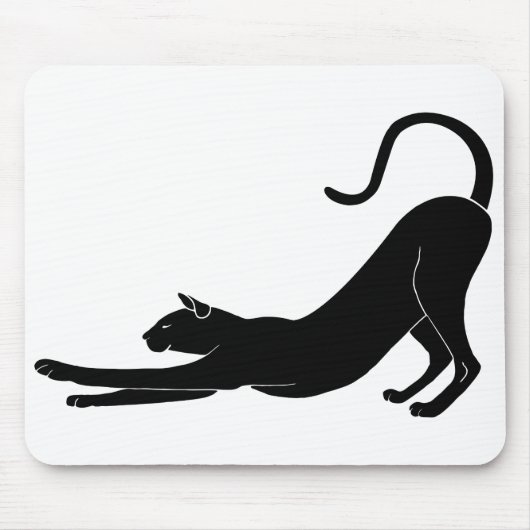 猫のストレッチ マウスパッド (正面)