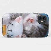 猫のスナグルフォンカバーケース Case-Mate iPhoneケース (裏面(横))