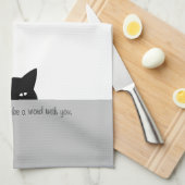 猫のスニーカーが欲しい キッチンタオル (四つ折り)