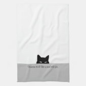 猫のスニーカーが欲しい キッチンタオル (縦)