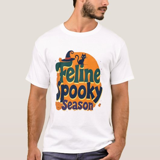 猫のスパイキーシーズン Tシャツ (正面)