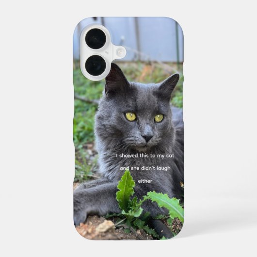 猫のスマホケース iPhone 16ケース (裏面)