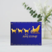 猫のスレッジカード シーズンポストカード (スタンド正面)