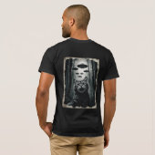猫のセルフィーUFO誘拐: ネコ型宇宙人との遭遇 Tシャツ (裏面フル)