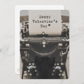 猫のタイプのハッピーバレンタインデー- シーズンカード (正面/裏面)