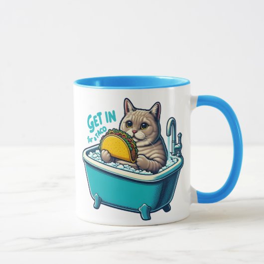 猫のタコス浴 マグカップ (右)