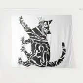 猫のタペストリー タペストリー (正面(横))