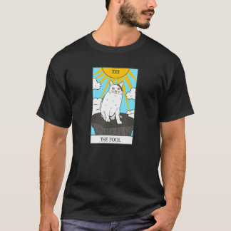猫のタロットカード愚者ニャンコの笑顔 Tシャツ