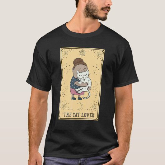 猫のタロット風パロディ Tシャツ (正面)