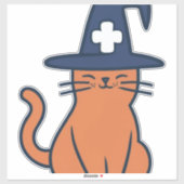 猫のツイストで秋を祝う – One Spooky Nu シール (シート)