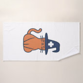 猫のツイストで秋を祝う – One Spooky Nu バスタオル (バスタオル)