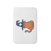 猫のツイストで秋を祝う – One Spooky Nu バスマット (正面縦)