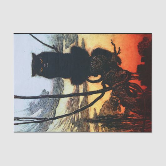 猫のティッシュペーパーに 薄葉紙 (正面)