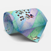 猫のテーマのタイ ネクタイ (ロール)