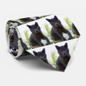 猫のテーマの首のタイ ネクタイ (ロール)