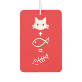 猫のテーマ カーエアーフレッシュナー (正面)