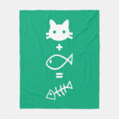 猫のテーマ フリースブランケット (正面)